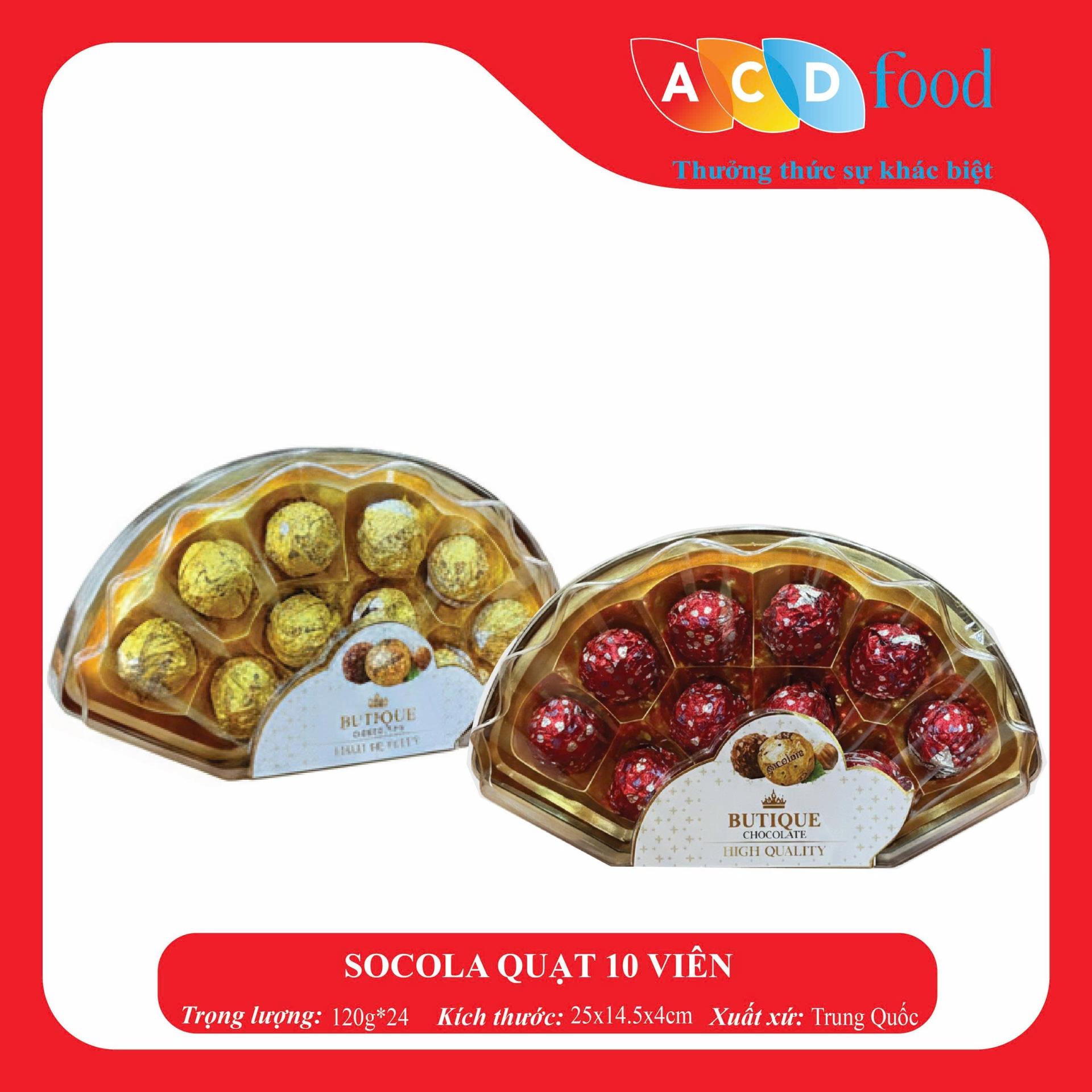 SOCOLA QUẠT 10 VIÊN